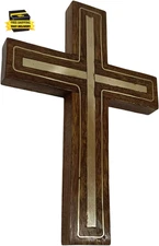 Wall Mounted Wall Hanging Wooden Christ Cross Crucifix Catholic Rosewood Crucifi