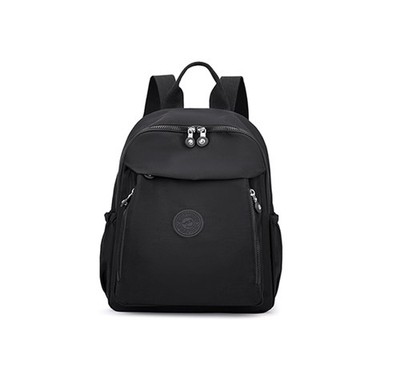 Estwell Damen kleiner modischer Rucksack Handtasche wasserabweisend Nylon S, schwarz 