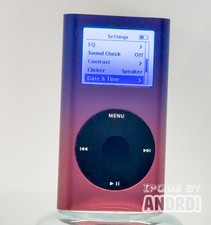 Purple/Pink Fade iPod Mini 2nd Gen - 128-512GB Clickwheel Backlight Taptic iFlas
