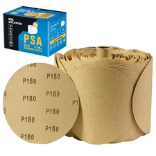 S SATC 100 PCS PSA Sanding Discs 6 Inch Adhesive Backed Sandpaper 180 Grit