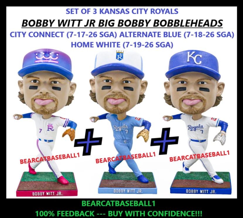 Kansas City Royals Unisex Adult Bobblehead Sports Fan Apparel