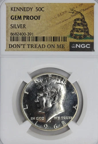 1968 Kennedy Half Dollar GEM Proof Silver