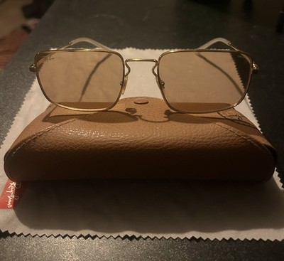 RB3669-001/Q4_55] UNISEX RAY-BAN RECTANGULAR SUNGLASSES (Orange