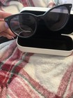 Calvin Klein Women's Cat Eye Black Designer Sunglasses Gray Lens Solid Plastic — photo 4