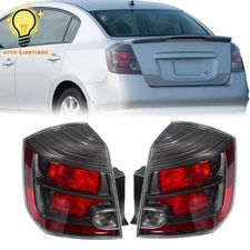 Tail Lights Tail Lamp Black Interior Right+Left Side For Nissan Sentra 2010-2012