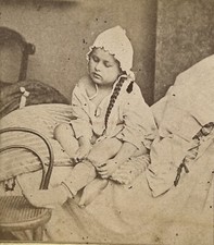 -szene Gattung c1870 Foto Stereo Vintage Albumin § Z