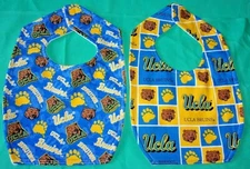 .NEW Handmade BABY CHILD BIB UNIVERSITY OF CALIFORNIA LOS ANGELES UCLA BRUINS