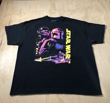 G364 Baby Yoda Star Wars the Mandalorian Men's T-Shirt Size 2XL Black