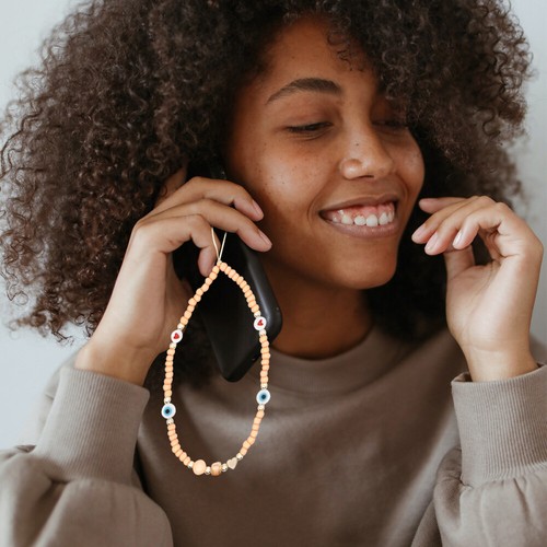 Pearl Mobiltelefonseil Charme Lanyard Handschlaufe Mit Perlen-Handyanhänger - Zdjęcie 3 z 12