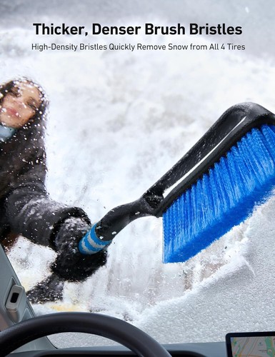 AstroAI 27'' Snow Brush & Ice Scraper | Detachable, Foam Grip for Cars & SUVs - Bild 17 von 30