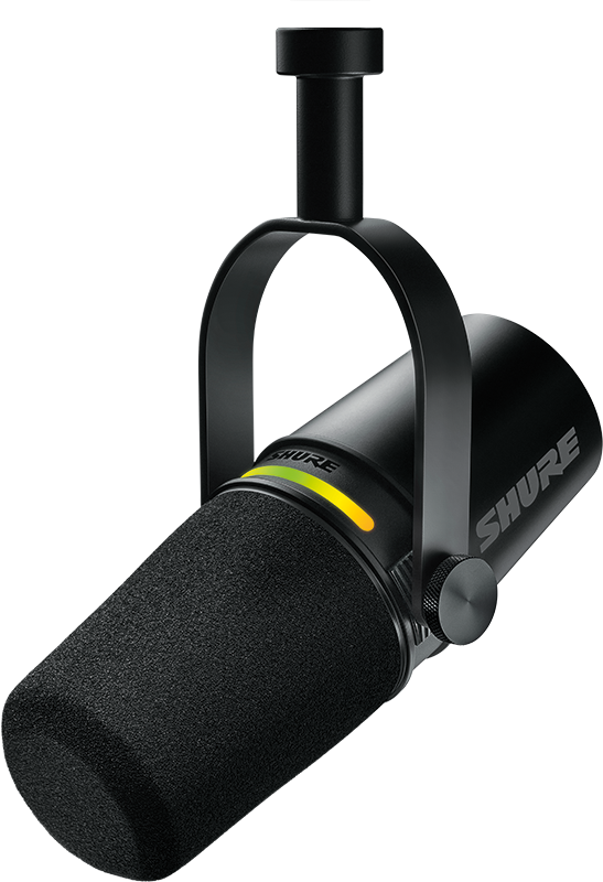 Shure MV7+ XLR/USB-C Dynamic Podcasting Microphone (Black
