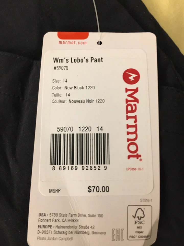 Pantalón Lobo’s Marmot para mujer talla 14 Foto 3 de 4