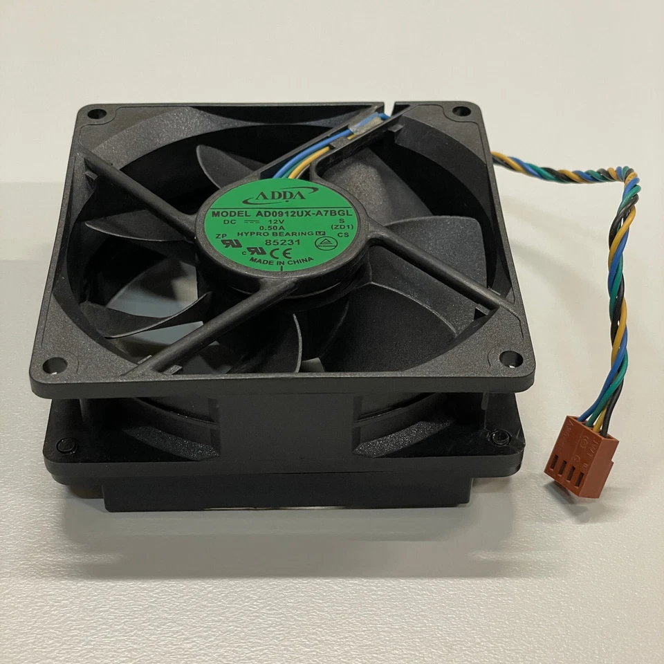 HP Compaq DC7800 Case Cooling Fan 92mm 4-Pin 12V 0.50A 451144-001 AD0912UX-A7BGL - Image 4 of 4