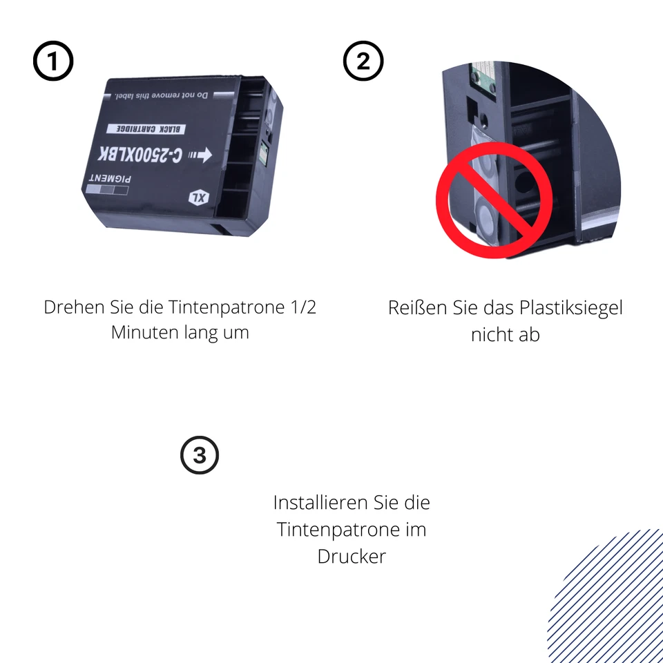 4x Tintenpatronen XL für Canon MAXIFY MB5050 MB5150 MB5350 ersetzt PGI-2500XL - Bild 4 von 4