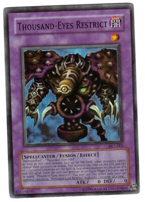 YUGIOH - THOUSAND-EYES RESTRICT - DUELIST LEAGUE SERIE 1 - SUEPR RARE -  DL1-001 | eBay