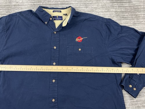 Bill Blass Shirt Mens XL Blue Button Up Long Sleece 100% Cotton - Picture 4 of 10