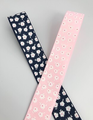 Ripsband Blumen 25mm in 2m, 3m oder 5m Schnittlängen 