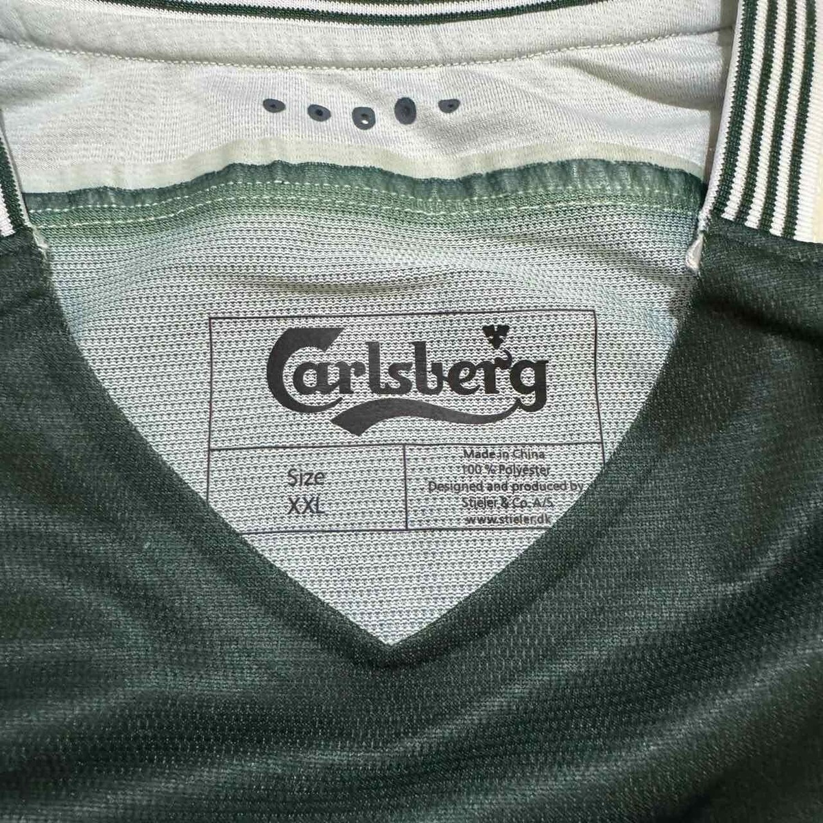 Special Carlsberg Denmark Fan Green Football Soccer Jersey Shirt