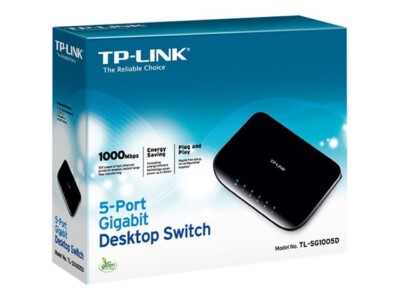 TP-LINK 5-PORT GIGABIT DESKTOP SWITCH (A/N TL-SG1005D) NEU