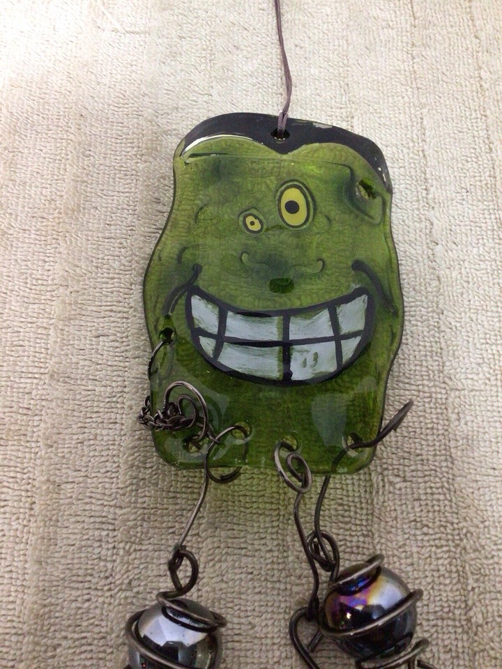 Hanging Glass Halloween Decoration 15” eBay