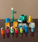 Vintage Fisher Price Sesame Street Playhouse 938 Figures and Accessories