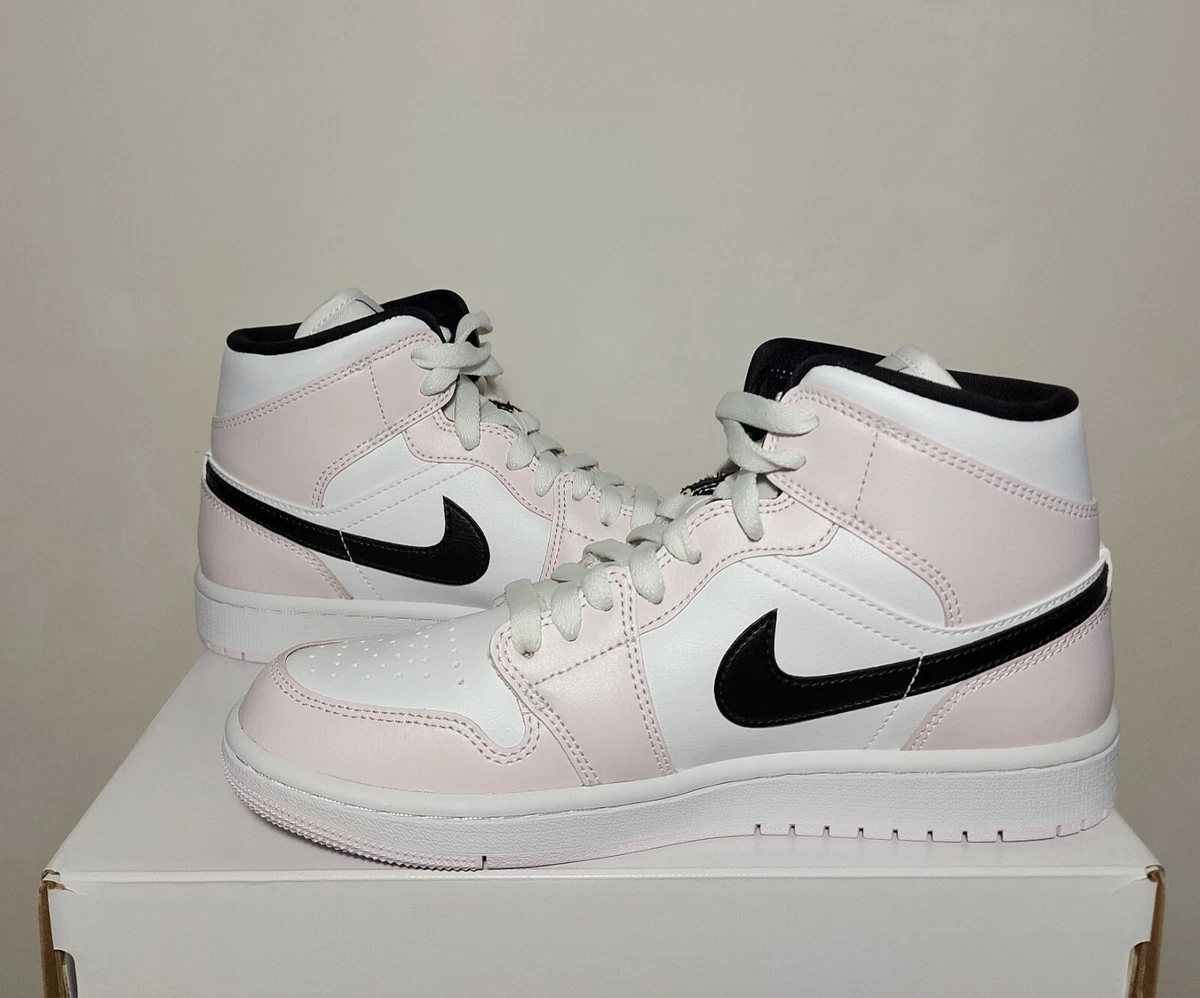 Nike Air Jordan 1 Mid Barely Rose BQ6472-500 Authentic Women Sizes US9.5 |  eBay