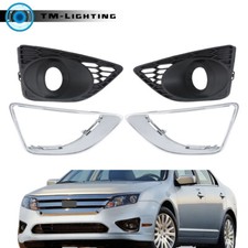 Fog Lamp Cover Wblack Bezel Trim For 2010-2012 Ford Fusion Rightleft Side