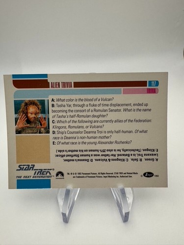 Star Trek The Next Generation Trading Cards Singles Impel 1992 NEW YOU PICK CARD - Picture 236 of 242