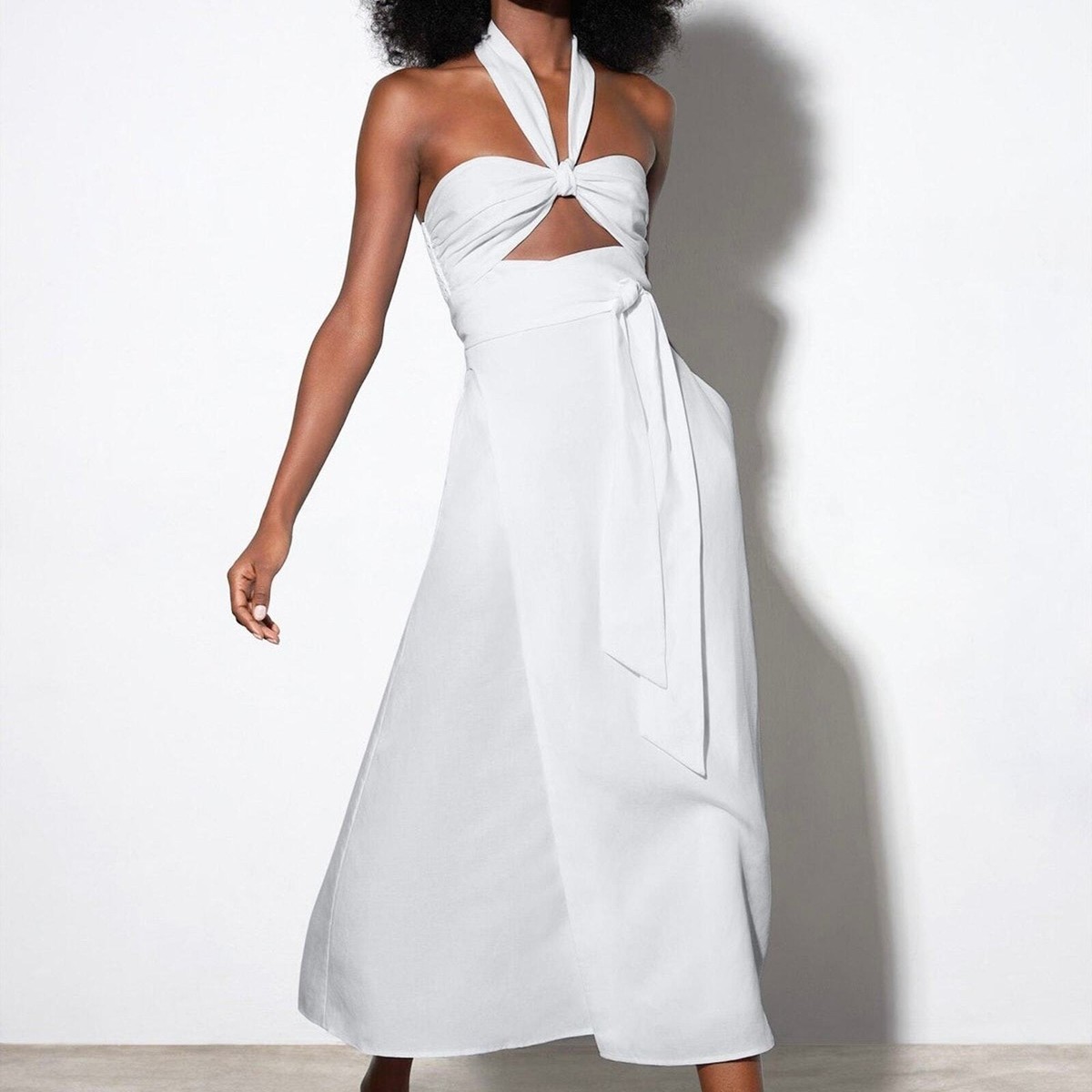 knee length dresses for ladies Mara Hoffman Cream Size XS Dress – Swap Boutique