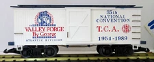 KALAMAZOO TRAINS G SCALE 1989 TCA VALLEY FORGE BY GEORGE REEFER BOXCAR, BOXED
