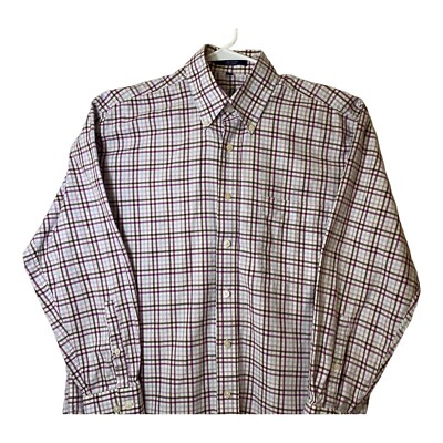 Alan Flusser Men s Long Sleeve Plaid Button Down Multicolor Medium