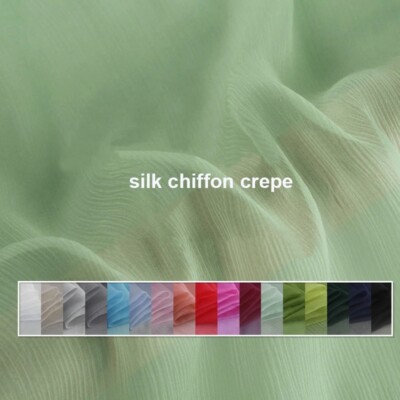 1 MeterX1.4 Meter Mulberry Silk Scarf Textile Crinkled Silk Chiffon Crepe Fabric