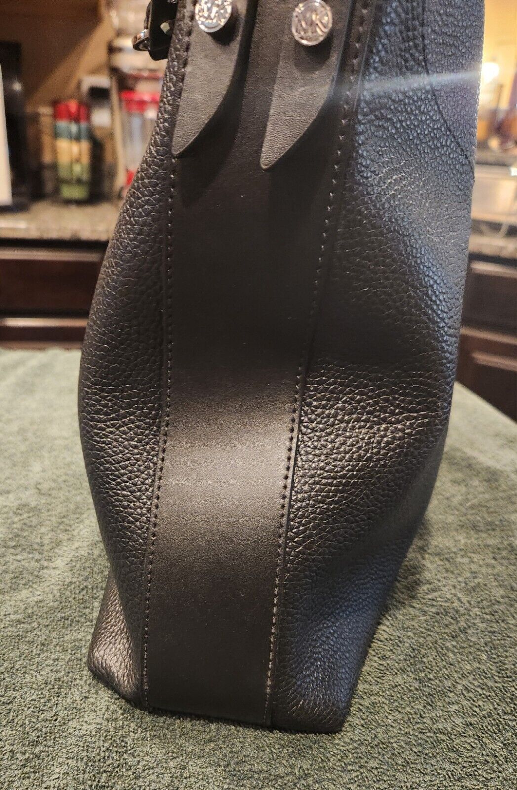 Michael Kors designer black pebbled soft leather … - image 12