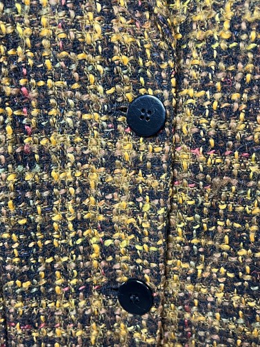 Blazer donna oversize Lasford vintage abbigliamento eccentrico nonno tg 10 giallo/nero - Foto 2 di 8