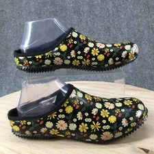 Western Chief Shoes Womens 10 Petal Party Garden Slip On Mule Clogs Black Rubber