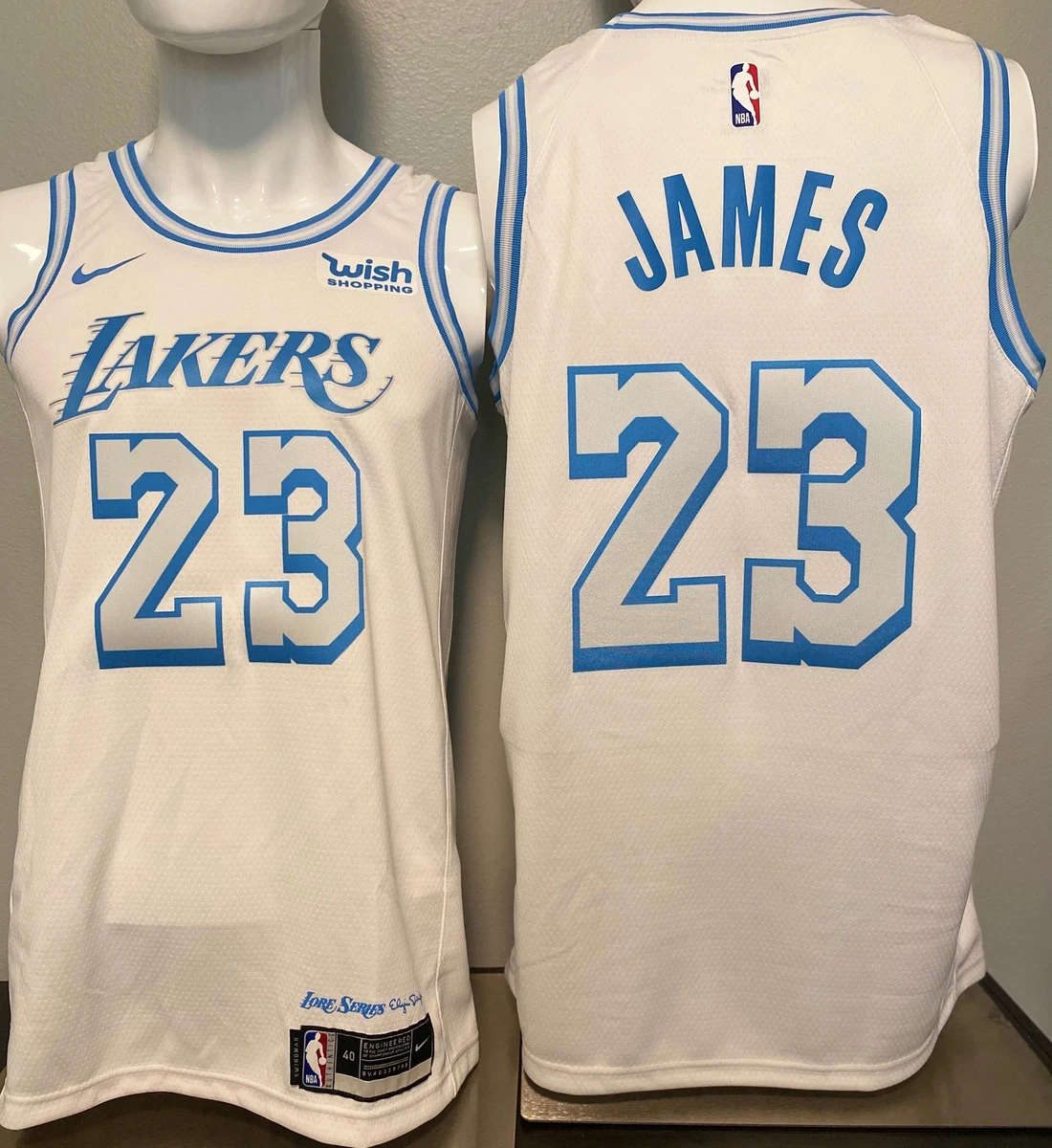 LEBRON JAMES Los Angeles LAKERS Nike WISH 2020-21 City Edition