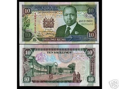 KENYA 10 SHILLINGS 1993 P 24 UNC