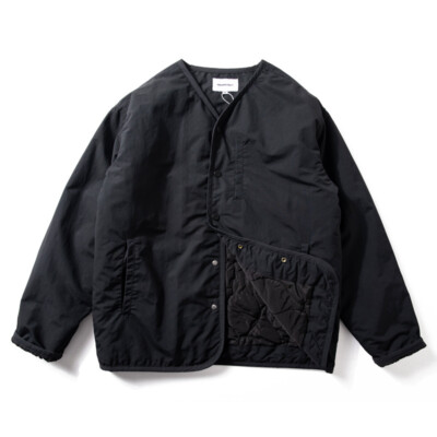 Japanese Vintage Collarless Padded Jacket Men Winter Waterproof