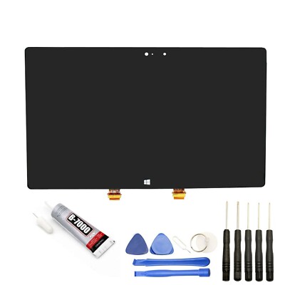 Ecran LCD et Vitre Tactile OEM Noir pour Microsoft Surface Pro 5/Surface Pro 6 Modèle 1796 - Informatique