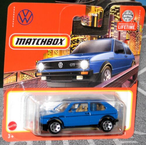 Matchbox Volkswagen Golf MK 1, blau;  MoC - Afbeelding 1 van 3