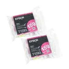 2PK Genuine Epson 159 Magenta Ink Cartridge T1593 T159320 T159 Stylus R2000