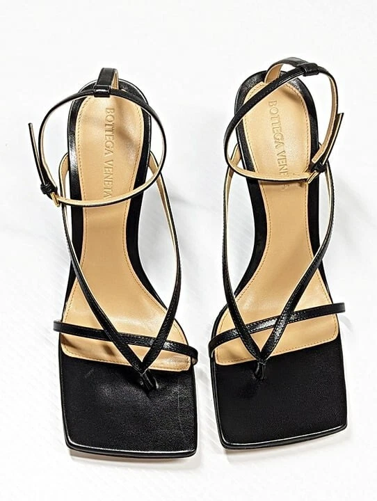 Sandali neri Bottega Veneta elasticizzati zeppa da donna neri taglia 38 5 prezzo al dettaglio al dettaglio $1.100