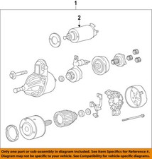 HYUNDAI OEM 17-18 Santa Fe Sport Electrical Starter-Starter 361002G210