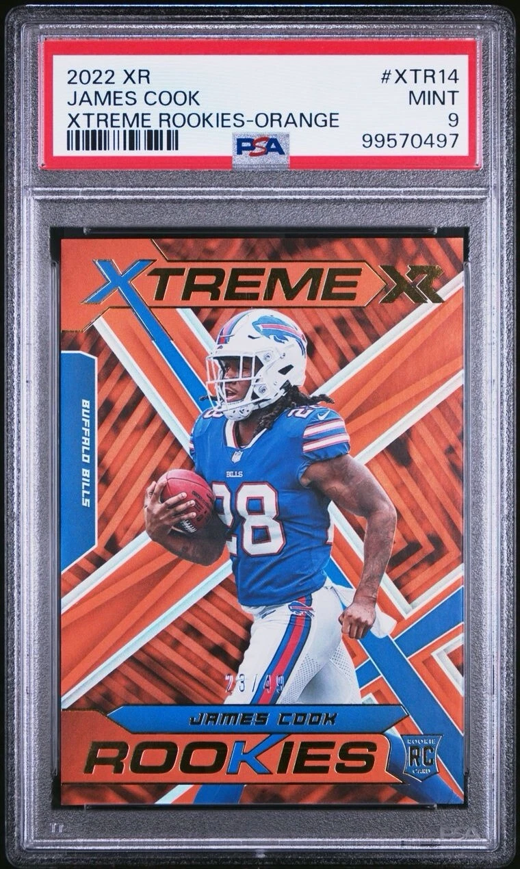 James Cook Panini XR Xtreme Rookies #XTR14 Orange