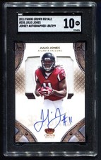 2011 Crown Royale Julio Jones RC Patch AUTO 180/299 SGC 10 GEM MINT POP 1 💎