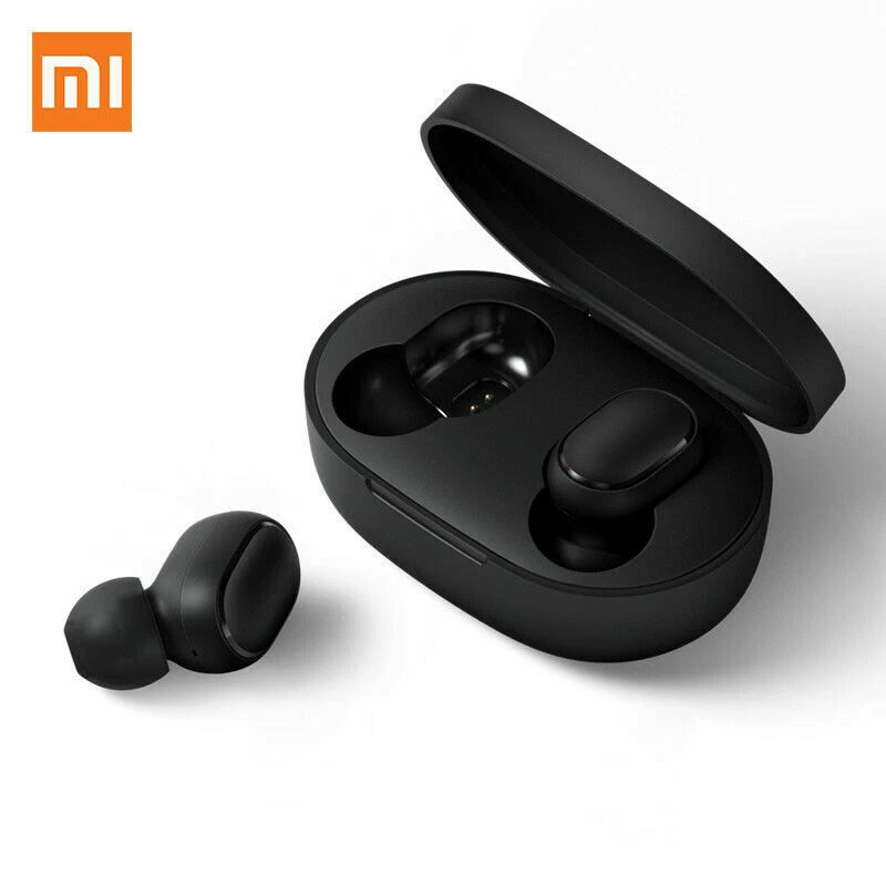 Xiaomi MI Redmi TRUE WIRELESS Airdots Bluetooth Earphones Youth - Black -  Q8Z6