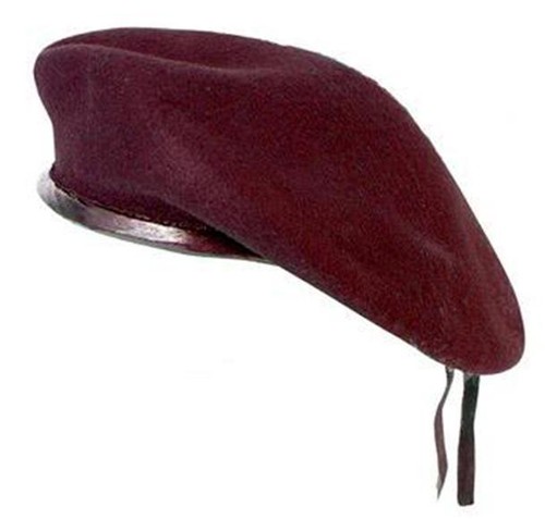 Nuovo Bordeaux Lana Donna Uomo Basco Cappello Militare Costume Tactical |  eBay