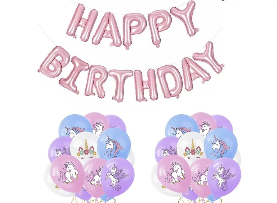 Globos UNICORNIO x10 Decoraciones Fiesta Cumpleaños Globo Látex Niños Niña Foto 4 de 4