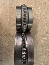 jewelry die set vintage USA  RI manfactr 'hand cut' roller rolling mill pair 444