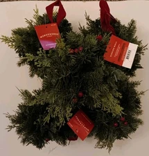 5pk Target Christmas Lot Artificial Mistletoe & Berries Kissing Balls 7 Inches